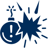 Explosivos, pólvora,
combustibles, Bengalas
o Detonadores